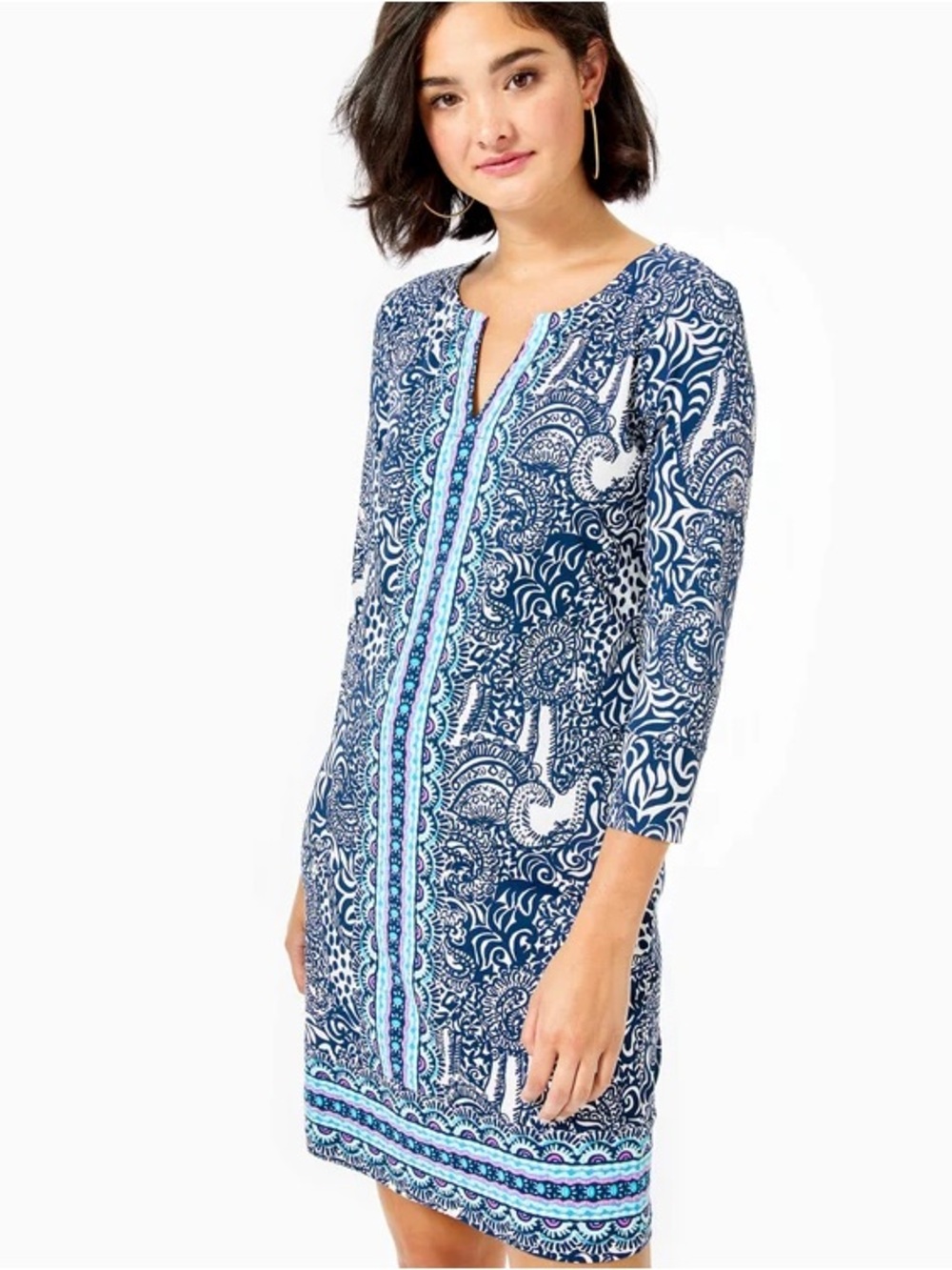 Lilly Pulitzer UPF 50+ Nadine Dress – High Tide Navy